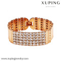 72778 Xuping Nuevos productos joyas pulsera de oro de las mujeres con muchos diamantes de imitación